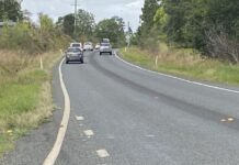 Slow traffic for Bay road fast lane