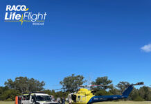 Airlifted after swimming seizure