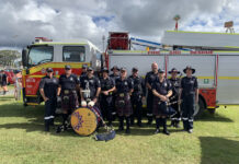 QPS Pipes and Drums on show