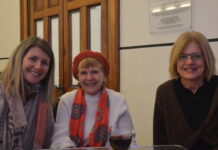 Shining smiles at golden evening