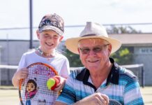 Tennis can be a big hit