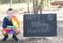 Victory lap for a special birthday