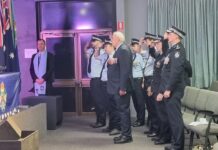 Gympie reflects on blue sacrifice