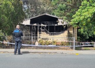 Gympie property aflame