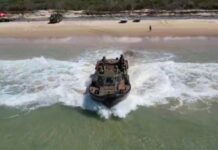 Defence exercise at Tin Can Bay