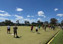 Christmas cheer for bowls club crew