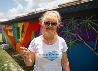 Locals brush up the amenities block